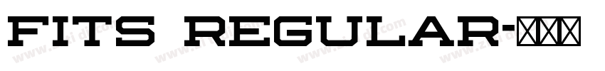 Fits Regular字体转换